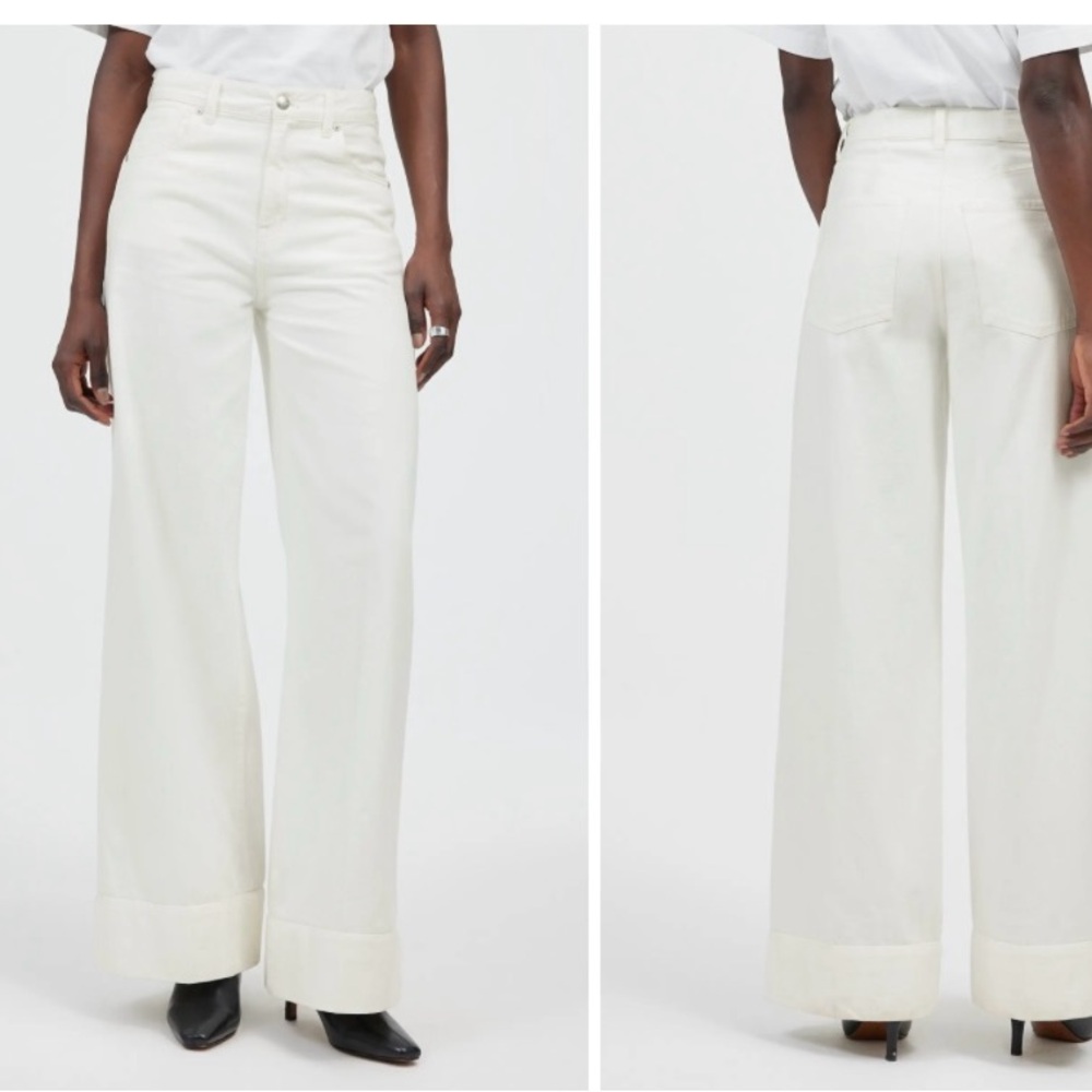 Madewell Super Wide Leg Jeans in White